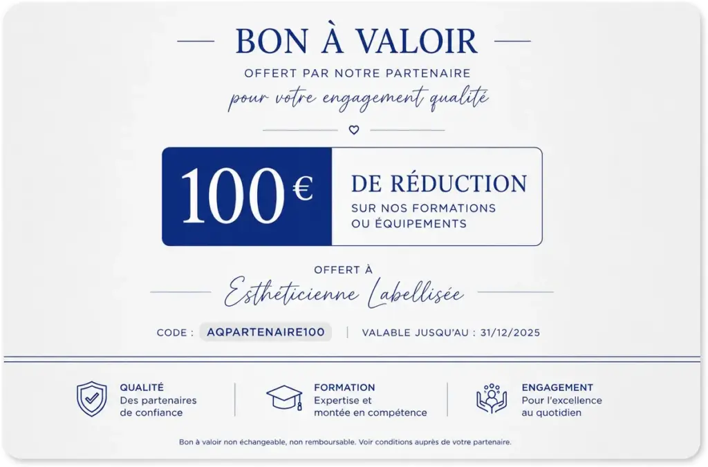 Bon à valoir de 100 euros offert par les partenaires du label