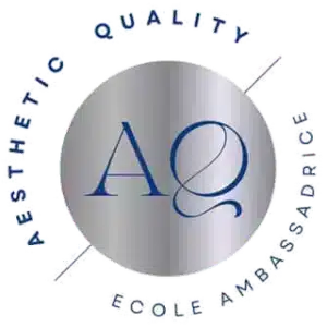 Badge École ambassadrice du label Aesthetic Quality